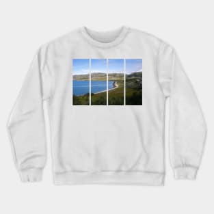 Wonderful landscapes in Norway. Nord-Norge. Beautiful scenery of Lebesby coastline in the Troms og Finnmark. Sunny day. Crewneck Sweatshirt